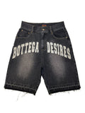 BOTTEGA DESIRES DENIM SHORTS (BLACK)