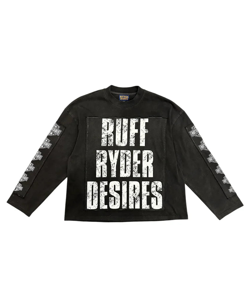 BOTTEGE DESIRES RUFF RYDER LONG SLEEVE T-SHIRT