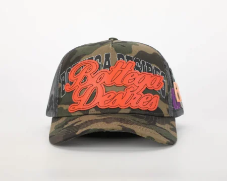 Bottega Desires Trucker Hat (Camo)